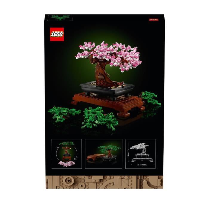 LEGO Icons 10281 Bonsai Construction Fleurs Décoratives Kit Bonsai Plantes et Arbre LEGO Botanical Collection