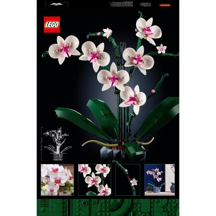 LEGO Icons 10311 L’Orchidée Plantes de Fleurs Artificielles d’Intérieur Décoration de Maison