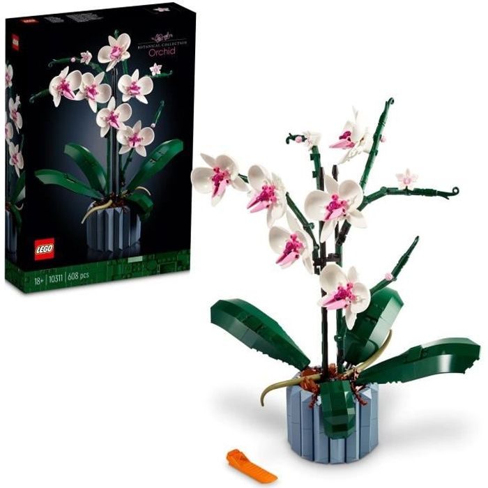 LEGO Icons 10311 L’Orchidée Plantes de Fleurs Artificielles d’Intérieur Décoration de Maison