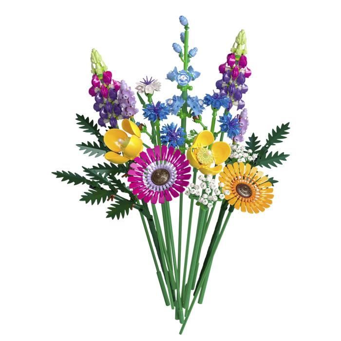 LEGO Icons 10313 Bouquet de Fleurs Sauvages Plantes Artificielles avec Coquelicots pour Adultes