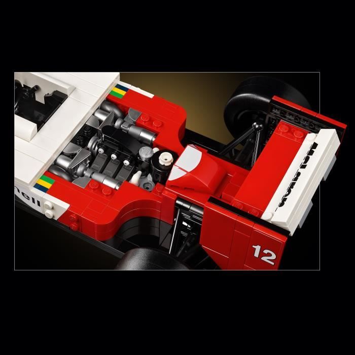 LEGO Icons 10330 McLaren MP4/4 et Ayrton Senna Set Modele Réduit de Voiture pour Adultes