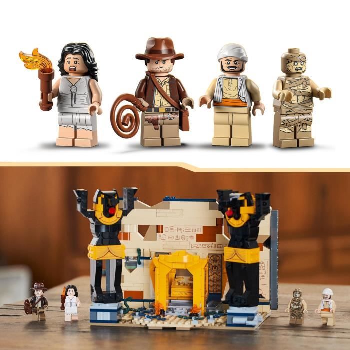 LEGO Indiana Jones 77013 L’Évasion du Tombeau Perdu Jouet Les Aventuriers de l’Arche Perdue