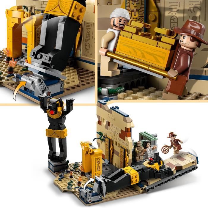 LEGO Indiana Jones 77013 L’Évasion du Tombeau Perdu Jouet Les Aventuriers de l’Arche Perdue