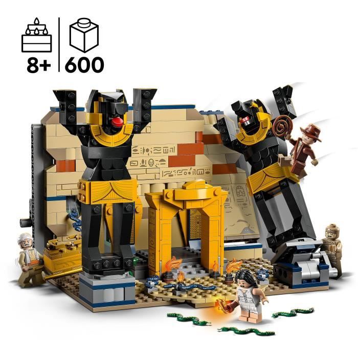 LEGO Indiana Jones 77013 L’Évasion du Tombeau Perdu Jouet Les Aventuriers de l’Arche Perdue