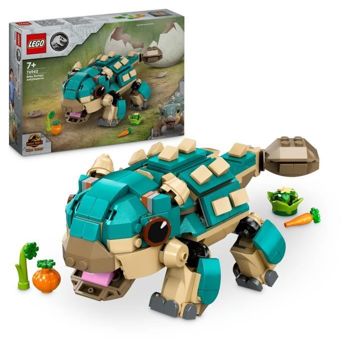 LEGO Jurassic World 76962 Bébé Bumpy l’ankylosaure - Pour les fans de La Colo du Crétacé