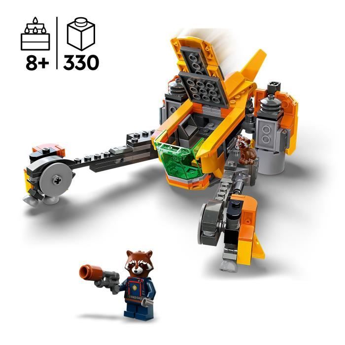 LEGO Marvel 76254 Le Vaisseau de Bébé Rocket Jouet a Construire Les Gardiens de la Galaxie