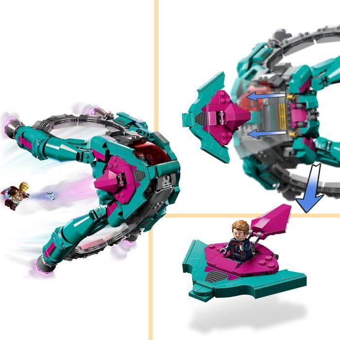 LEGO Marvel 76255 Le Nouveau Vaisseau des Gardiens Volume 3 Jouet Spatial Les Gardiens de la Galaxie