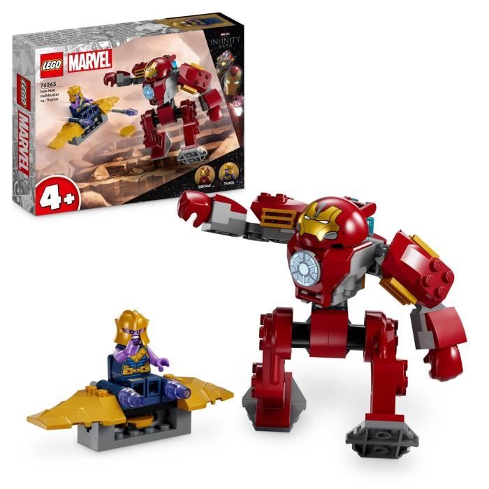 LEGO Marvel 76263 La Hulkbuster d’Iron Man Contre Thanos Jouet de Super-Héros Basée sur Avengers: Infinity War