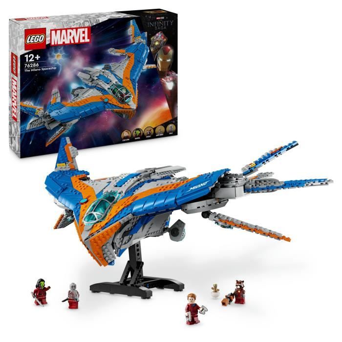 LEGO Marvel 76286 Les Gardiens de la Galaxie: le vaisseau Milan Véhicule spatial