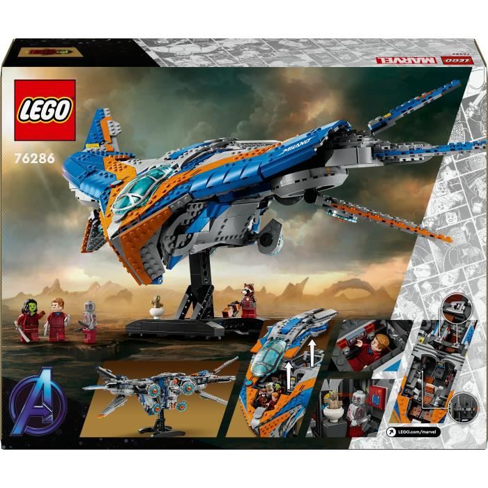 LEGO Marvel 76286 Les Gardiens de la Galaxie: le vaisseau Milan Véhicule spatial