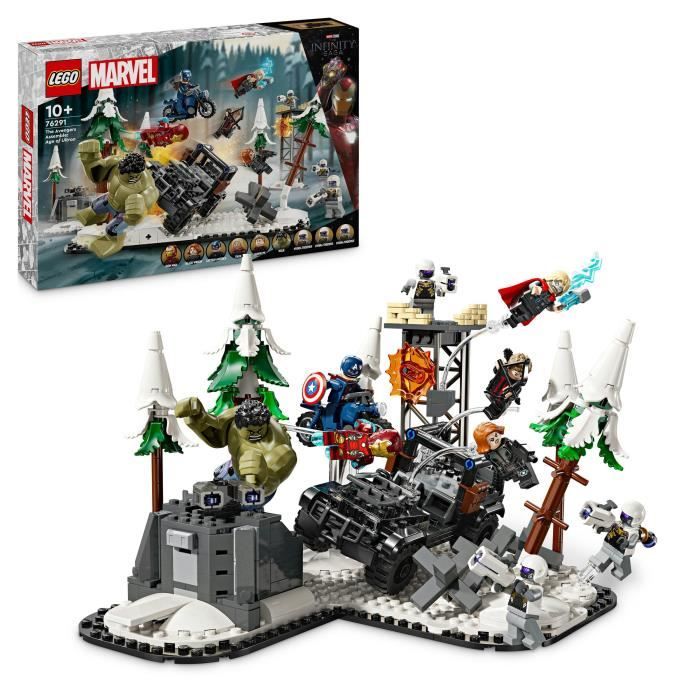 LEGO Marvel 76291 Avengers Rassemblement: L’ere d’Ultron minifigurines de super-héros