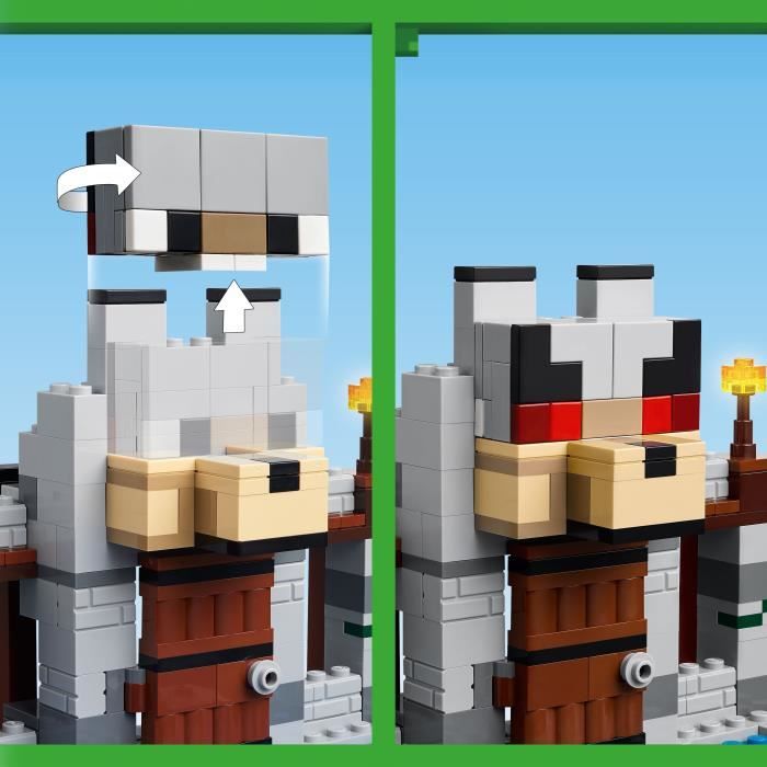 LEGO Minecraft 21261 La forteresse du loup - Jeu d’exploration sur le theme du squelette