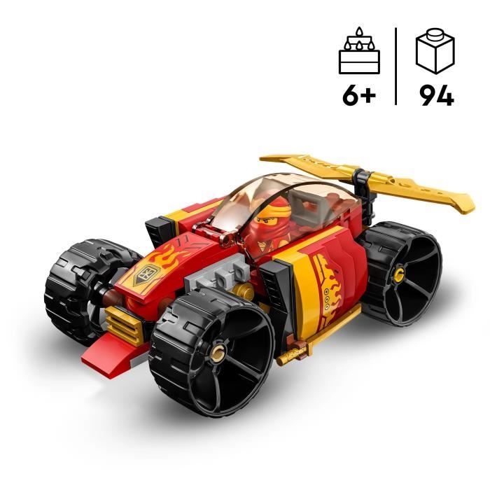 LEGO NINJAGO 71780 La Voiture de Course Ninja de Kai Évolution Jouet Voiture 2-en-1