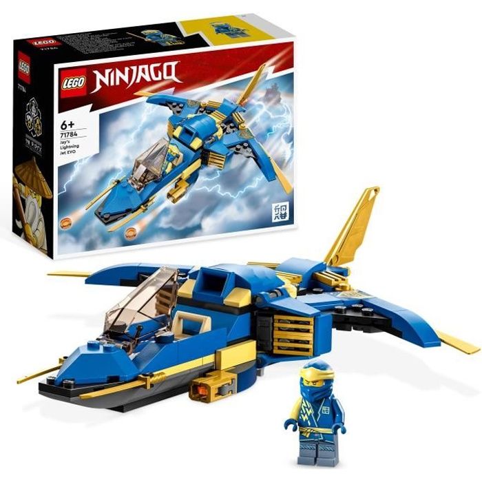 LEGO NINJAGO 71784 Le Jet Supersonique de Jay Évolution Jouet Avion Ninja Évolutif