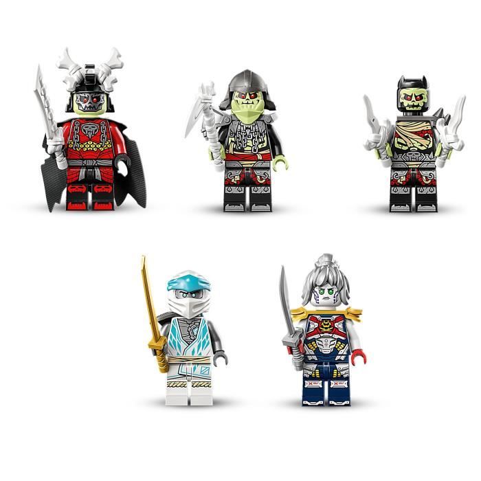 LEGO NINJAGO 71786 La Créature Dragon de Glace de Zane Jouet 2-en-1 Figurine de Dragon et Minifigurines