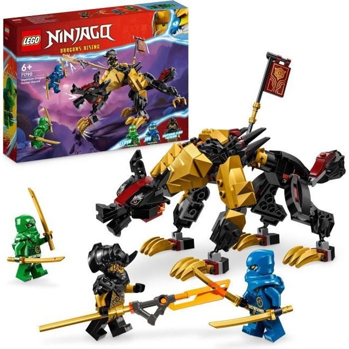 LEGO NINJAGO 71790 Le Chien de Combat Dragon Imperium Jouet de Ninja avec Figurines de Monstre