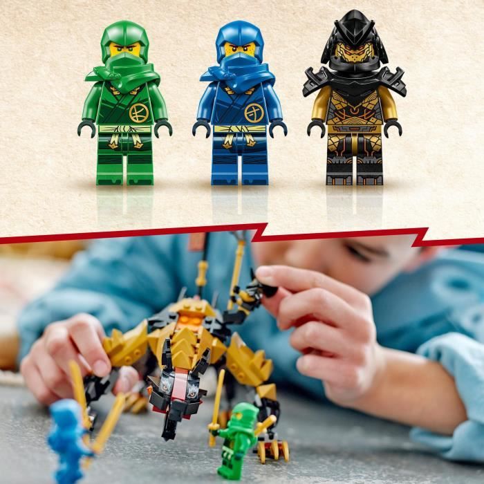 LEGO NINJAGO 71790 Le Chien de Combat Dragon Imperium Jouet de Ninja avec Figurines de Monstre