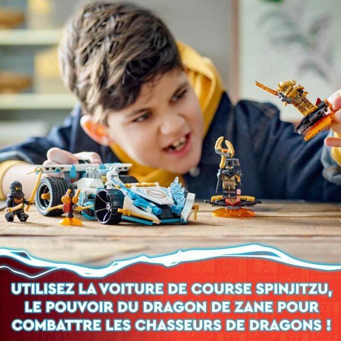 LEGO NINJAGO 71791 La Voiture de Course Spinjitzu: le Pouvoir du Dragon de Zane Jouet Enfants 7 Ans