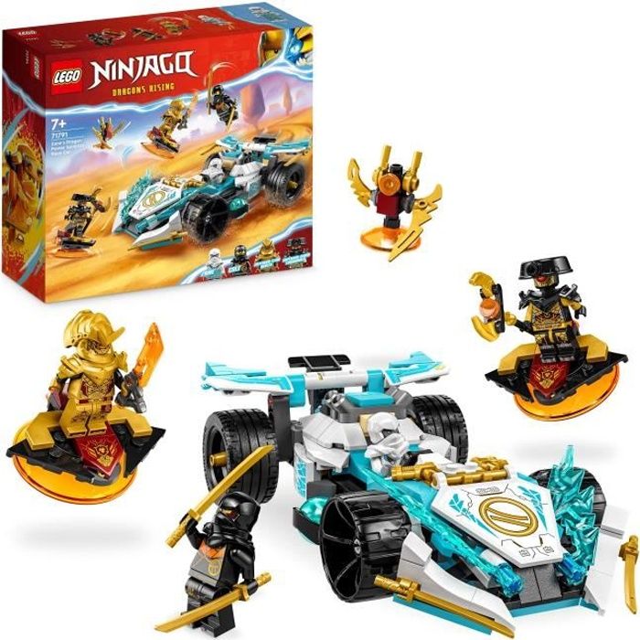 LEGO NINJAGO 71791 La Voiture de Course Spinjitzu: le Pouvoir du Dragon de Zane Jouet Enfants 7 Ans