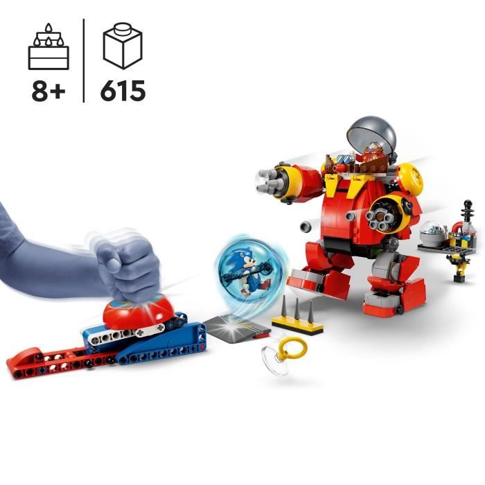 LEGO Sonic the Hedgehog 76993 Sonic contre le Death Egg Robot du Dr. Eggman Jouet pour Enfants avec 6 Personnages