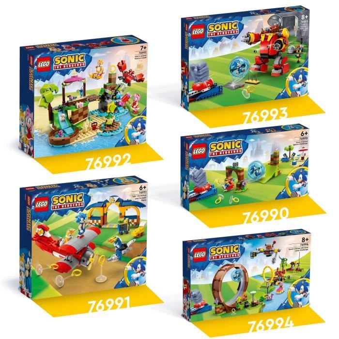 LEGO Sonic the Hedgehog 76993 Sonic contre le Death Egg Robot du Dr. Eggman Jouet pour Enfants avec 6 Personnages