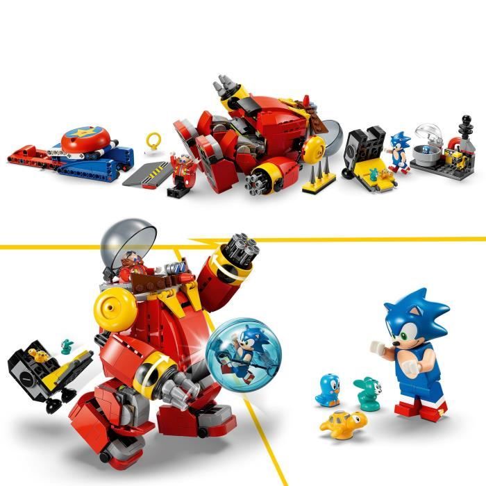 LEGO Sonic the Hedgehog 76993 Sonic contre le Death Egg Robot du Dr. Eggman Jouet pour Enfants avec 6 Personnages