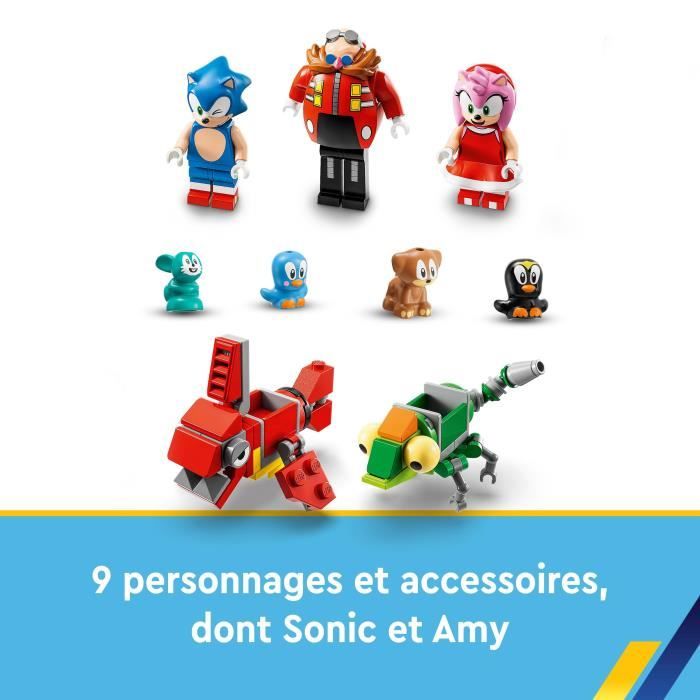 LEGO Sonic the Hedgehog 76994 Sonic et le Défi du Looping de Green Hill Zone Jouet pour Enfants avec 9 Personnages