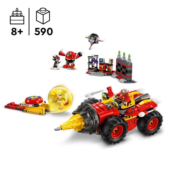 LEGO Sonic the Hedgehog 76999 Super Sonic contre Egg Drillster Avec Shadow et Dr. Eggman