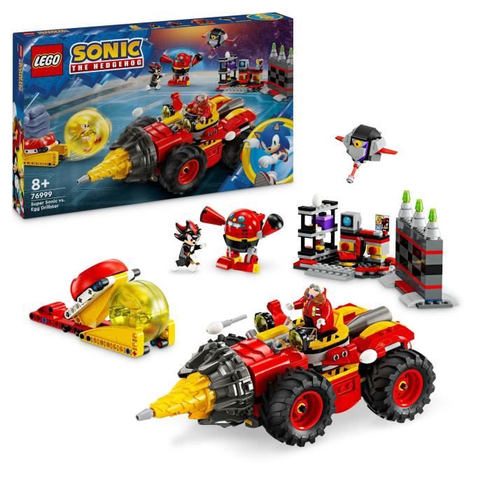 LEGO Sonic the Hedgehog 76999 Super Sonic contre Egg Drillster Avec Shadow et Dr. Eggman