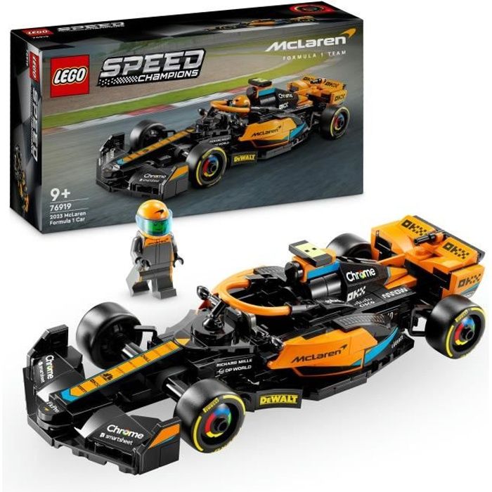 LEGO Speed Champions 76919 La Voiture de Course de Formule 1 McLaren 2023 Véhicule Jouet