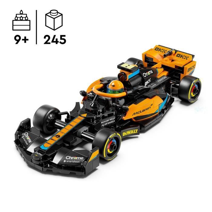 LEGO Speed Champions 76919 La Voiture de Course de Formule 1 McLaren 2023 Véhicule Jouet