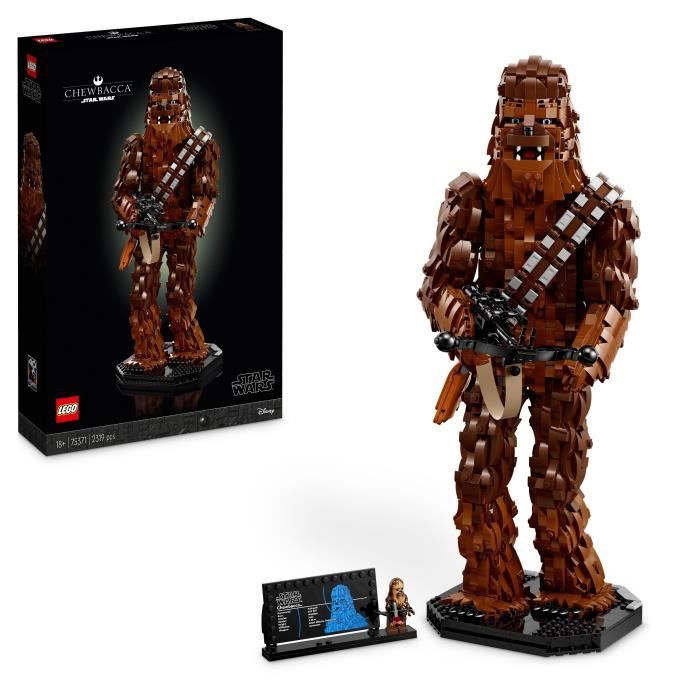 LEGO Star Wars 75371 Chewbacca Kit de Modélisme Le Retour du Jedi pour Adultes Figurines de Wookiee avec Arbalete