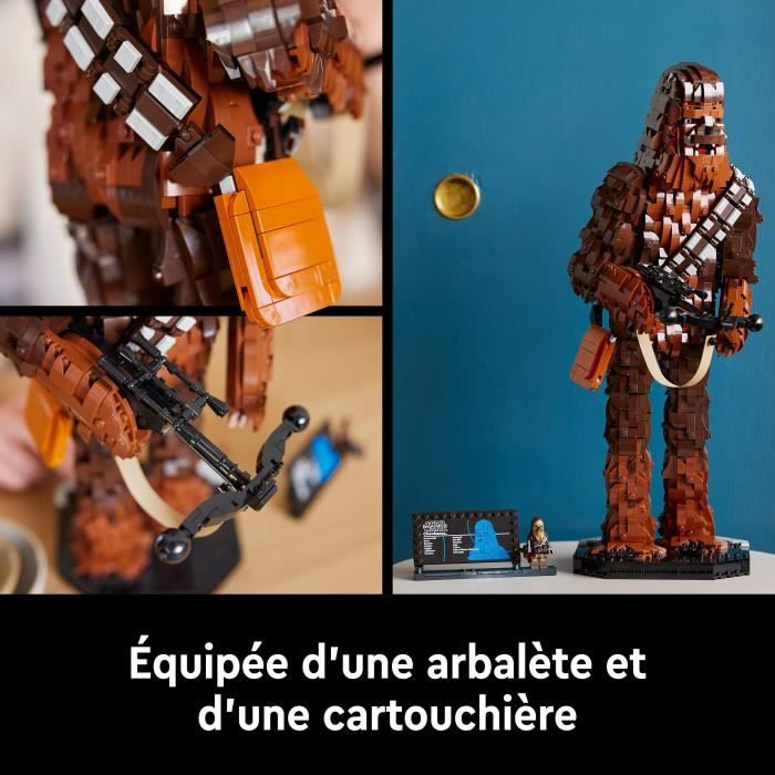 LEGO Star Wars 75371 Chewbacca Kit de Modélisme Le Retour du Jedi pour Adultes Figurines de Wookiee avec Arbalete