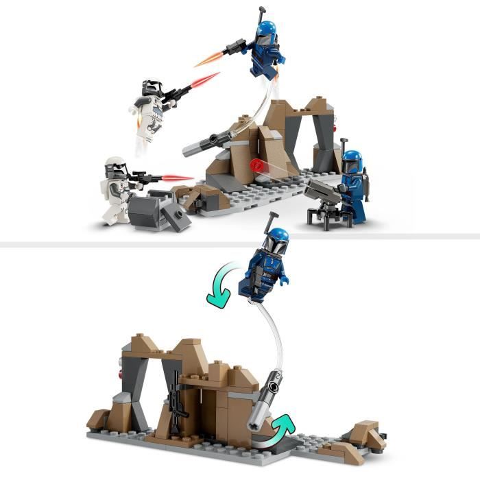 LEGO Star Wars 75373 Pack de combat de l’embuscade sur Mandalore - Jouet de construction