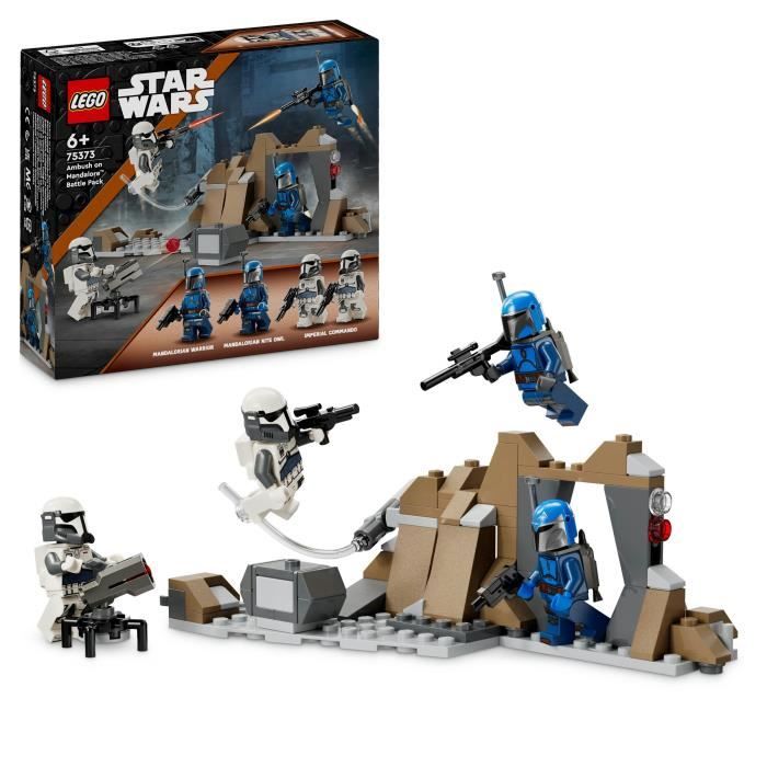 LEGO Star Wars 75373 Pack de combat de l’embuscade sur Mandalore - Jouet de construction