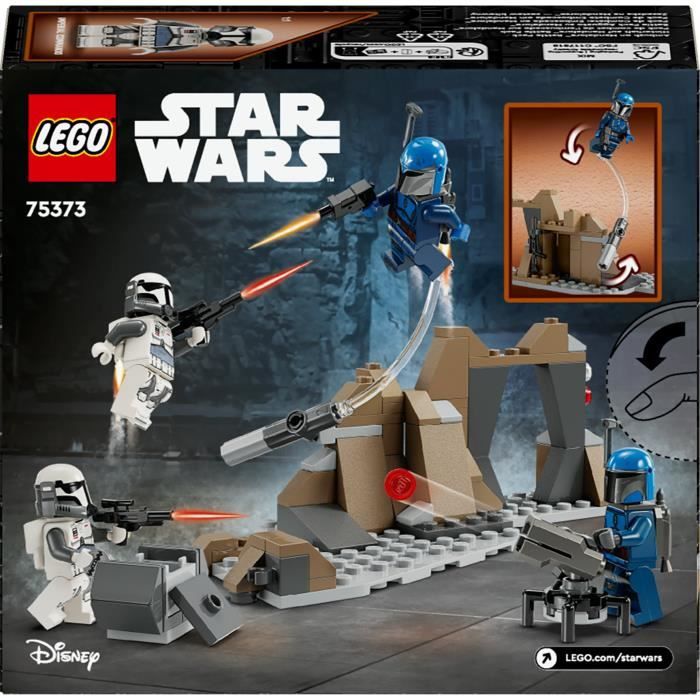 LEGO Star Wars 75373 Pack de combat de l’embuscade sur Mandalore - Jouet de construction