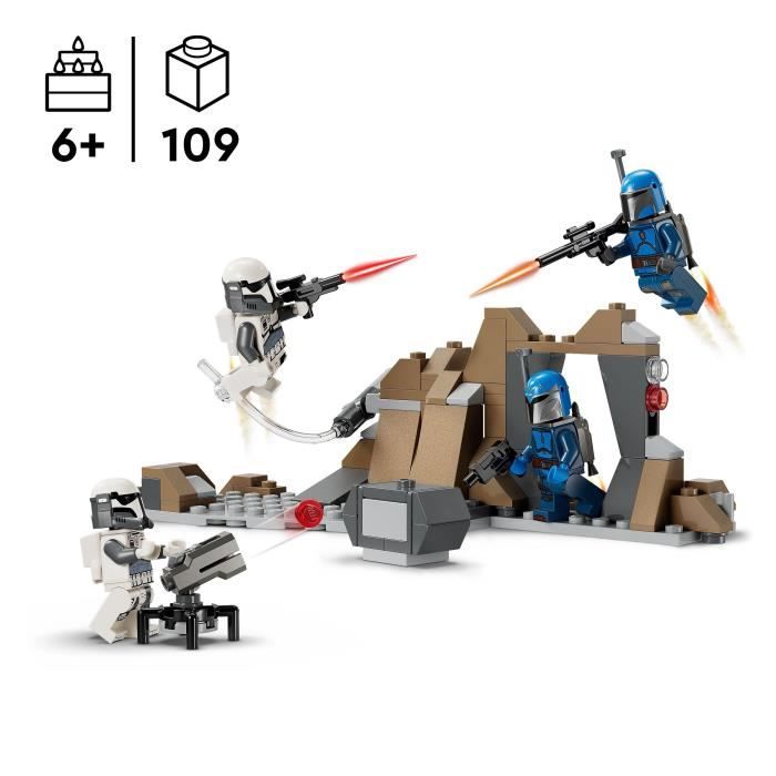 LEGO Star Wars 75373 Pack de combat de l’embuscade sur Mandalore - Jouet de construction