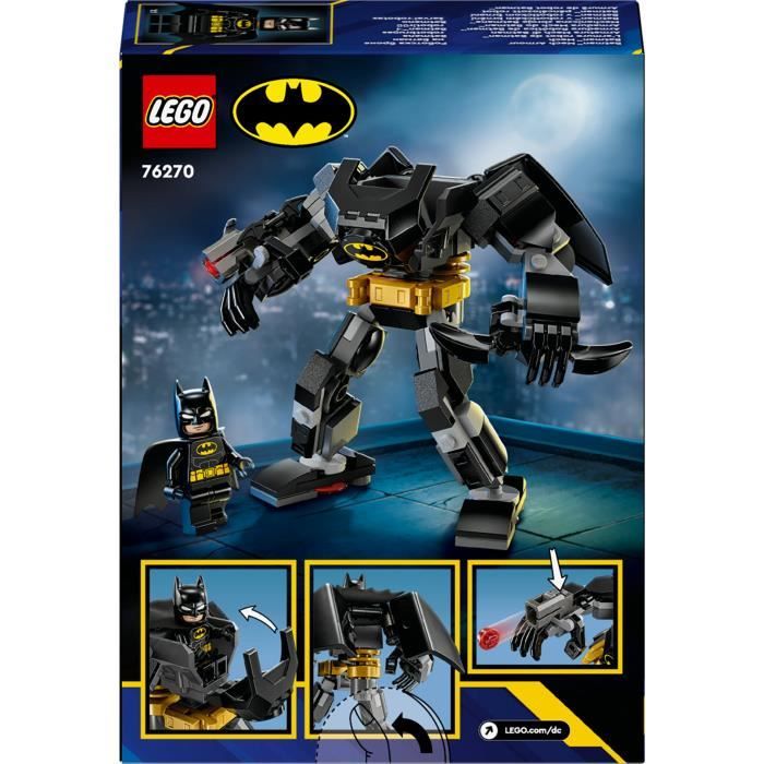 LEGO Super Heroes DC 76270 L’armure robot de Batman- Figurine d’action articulée