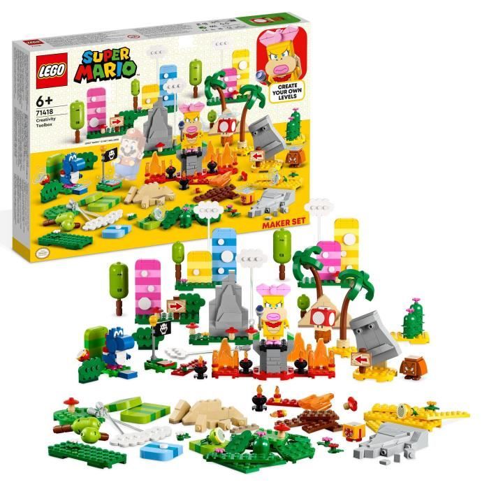 LEGO Super Mario 71418 Set La boîte a Outils Créative Jouet Enfants 6 Ans avec Figurines