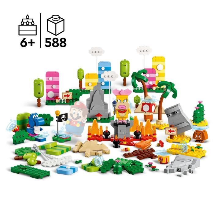 LEGO Super Mario 71418 Set La boîte a Outils Créative Jouet Enfants 6 Ans avec Figurines