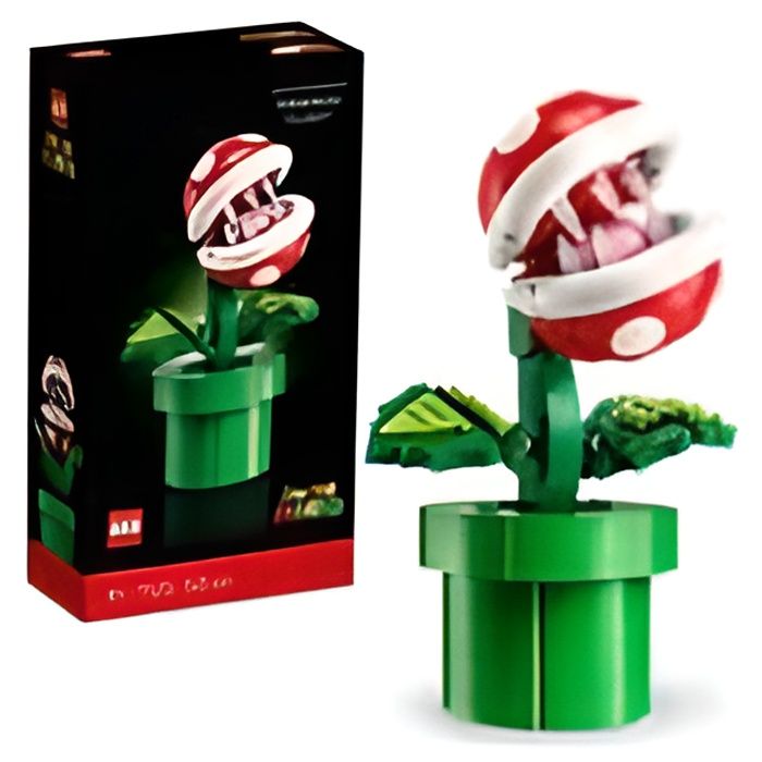 LEGO Super Mario 71426 Plante Piranha Figurine Articulée avec Tube et 2 Pieces Maquette pour Adultes Idée Cadeau