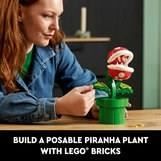 LEGO Super Mario 71426 Plante Piranha Figurine Articulée avec Tube et 2 Pieces Maquette pour Adultes Idée Cadeau