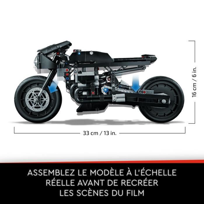 LEGO Technic 42155 Le Batcycle de Batman Construction de Maquette Jouet de Moto Collection