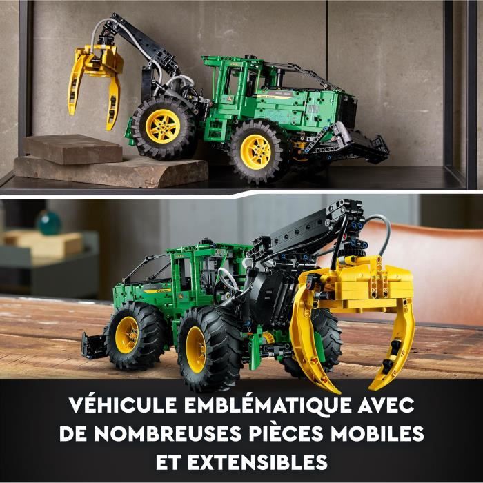 LEGO Technic 42157 La Débardeuse John Deere 948L-II Maquette d’Engin de Chantier avec Fonctions