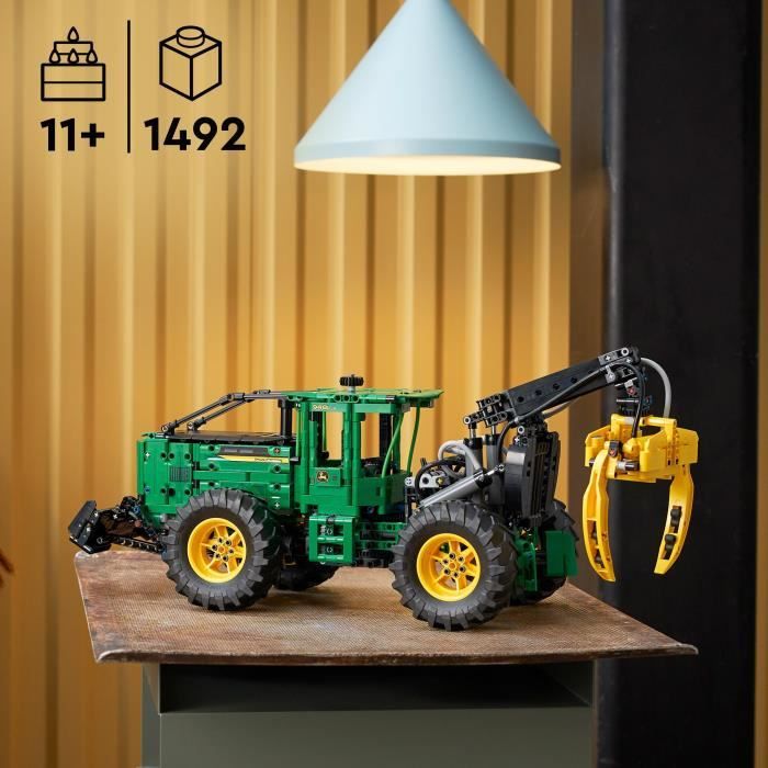 LEGO Technic 42157 La Débardeuse John Deere 948L-II Maquette d’Engin de Chantier avec Fonctions