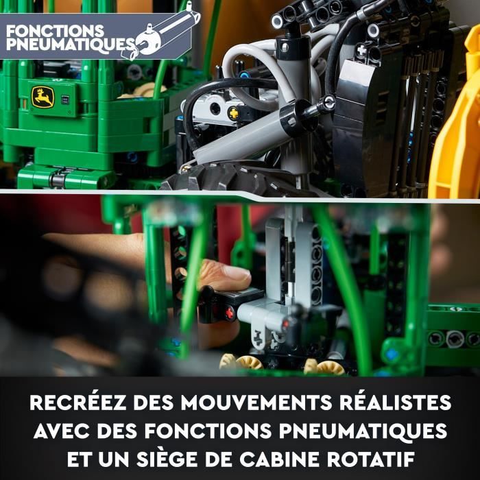 LEGO Technic 42157 La Débardeuse John Deere 948L-II Maquette d’Engin de Chantier avec Fonctions