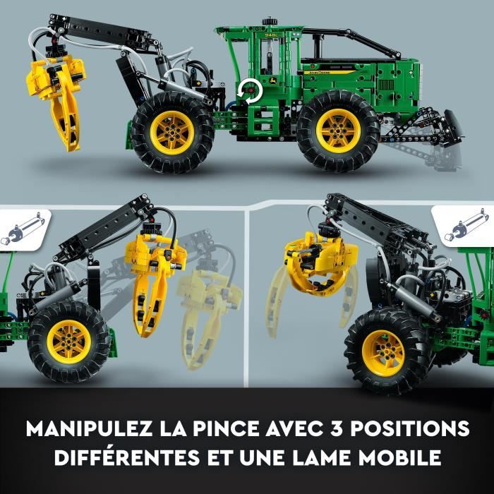 LEGO Technic 42157 La Débardeuse John Deere 948L-II Maquette d’Engin de Chantier avec Fonctions