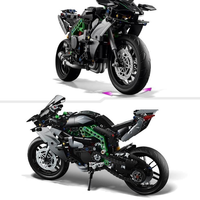 LEGO Technic 42170 La Moto Kawasaki Ninja H2R Idée Cadeau pour Enfants Jouet Créatif