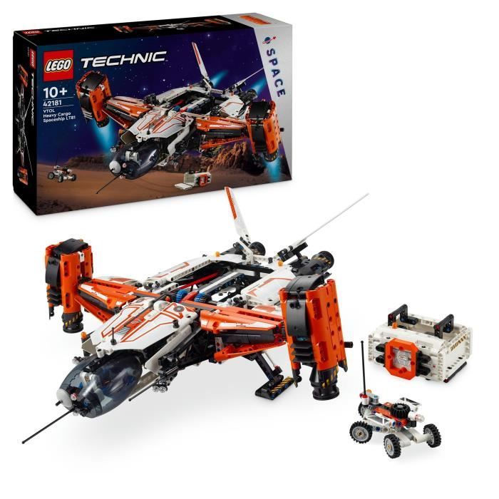 LEGO Technic 42181 Le Vaisseau Spatial Cargo VTOL LT81 Jouet de Construction de l’Espace