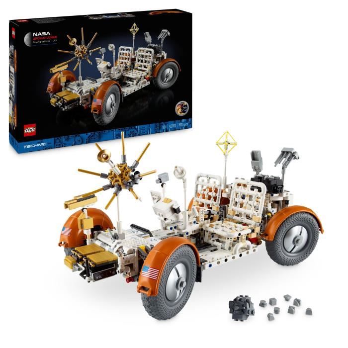 LEGO Technic 42182 Véhicule d’Exploration Lunaire NASA Apollo - LRV Rover Spatial Adultes